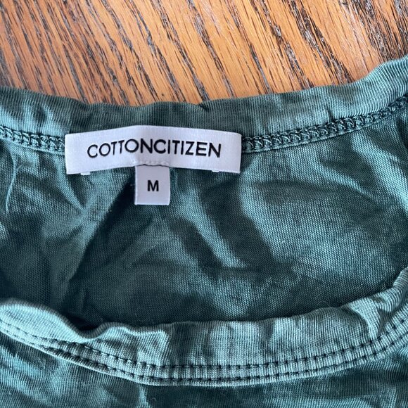 COTTON CITIZEN dk green standard tank/pima cotton/M(16.1/4 pit to pit) - Picture 5 of 6